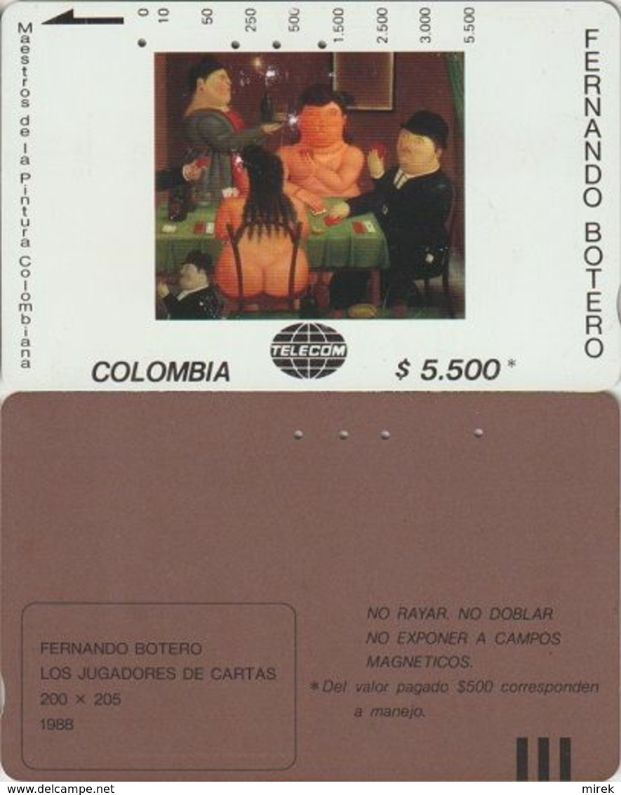 237/ Colombia; P27. Los Jugadores De Cartas - Kolumbien