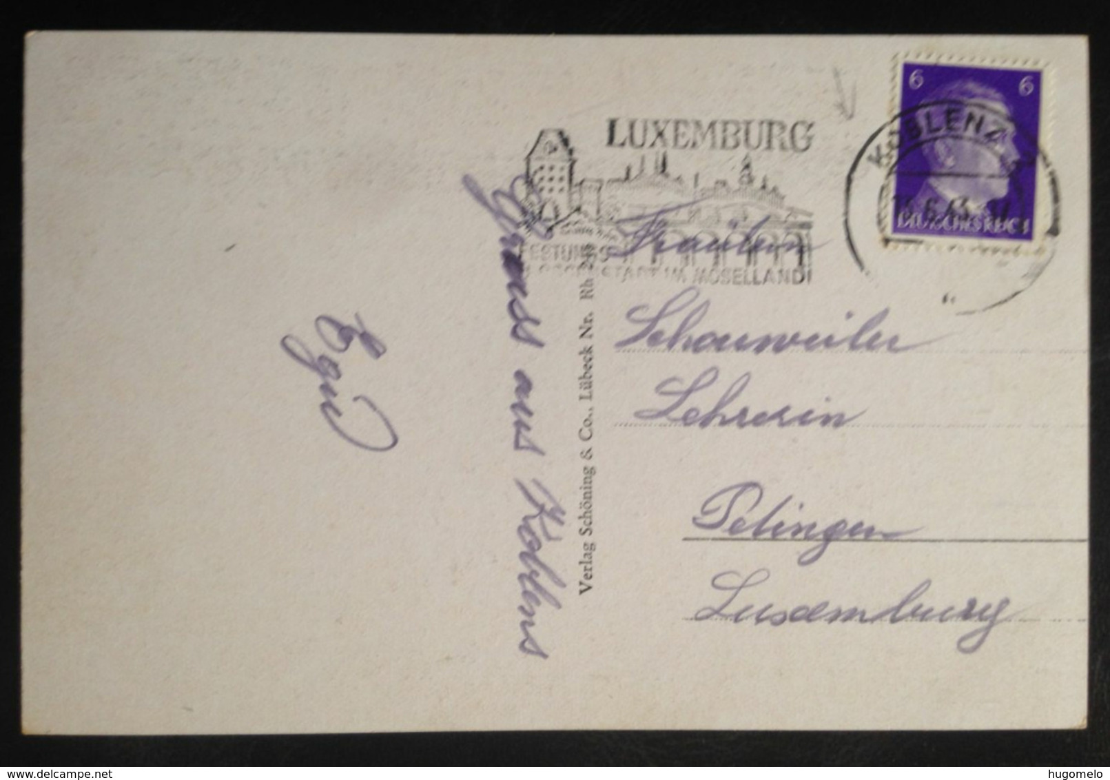 Germany, Deutsches Reich, German Empire,Postkarte, KOBLENZ, 1943 - Cartas & Documentos