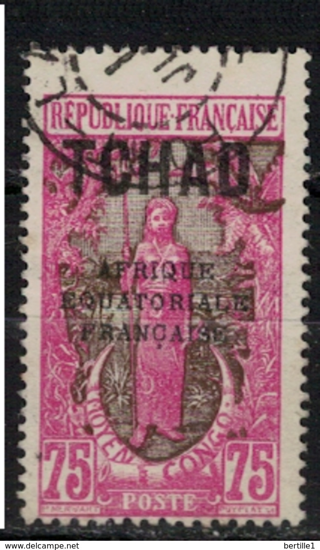 TCHAD       N°  YVERT :    43  ( 19 )   OBLITERE       ( OB   9 / 05 ) - Used Stamps