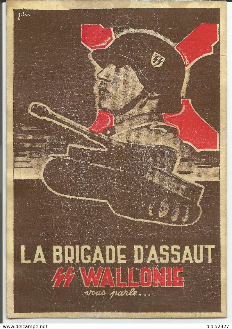 Propaganda Militaria WW2 Propagande Degrelle Légion Wallonie SS Wallonische Legion REPRODUCTION - Unclassified