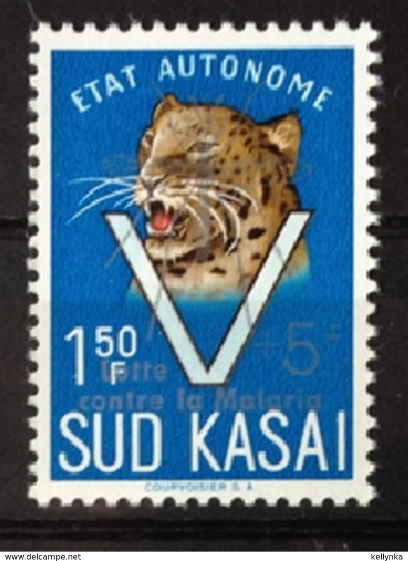 Sud Kasai - 21B - Léopards - Surcharge "Lutte Contre La Malaria" - 1961 - MNH - South-Kasaï