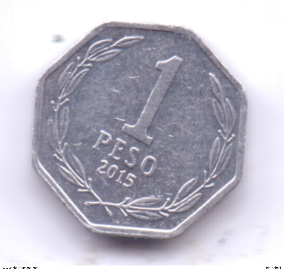 CHILE 2015: 1 Peso, KM 231 - Chile