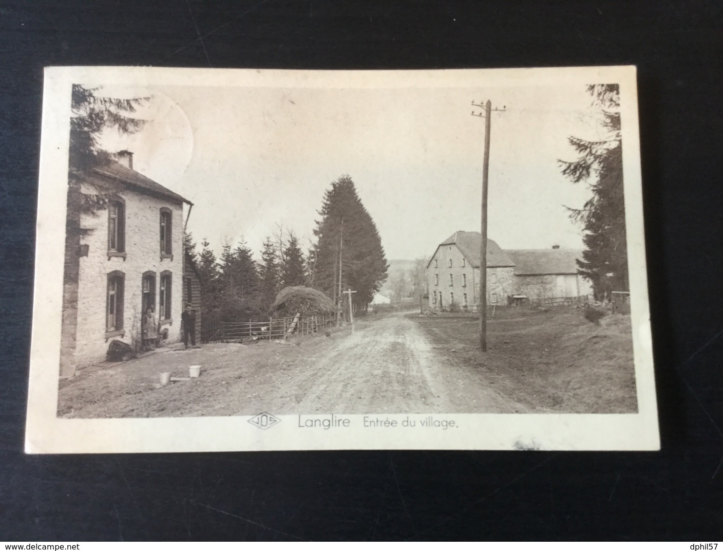 CP Ancienne De Langlire : Entrée Du Village (1933) - Gouvy