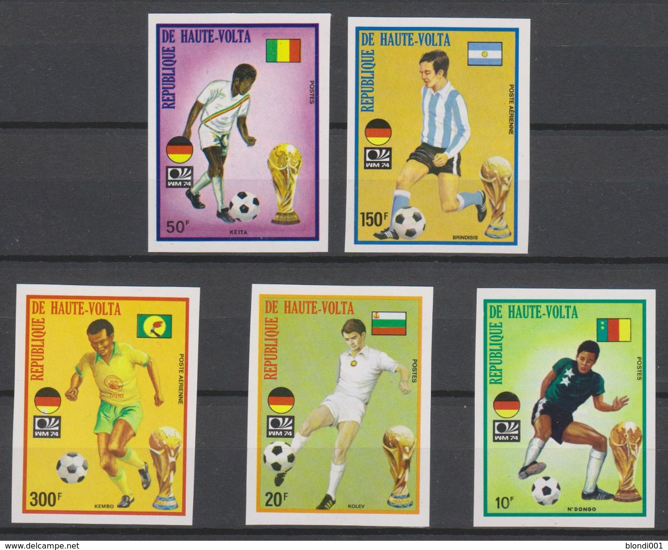 Soccer World Cup 1974 - UPPER VOLTA - Set Imp. MNH - 1974 – West Germany