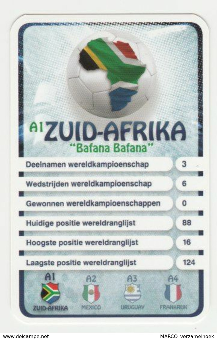 KRO Mikrogids WK-kaartspel 2010 Zuid-afrika South-africa "bafana Bafana" A1 - Sonstige & Ohne Zuordnung