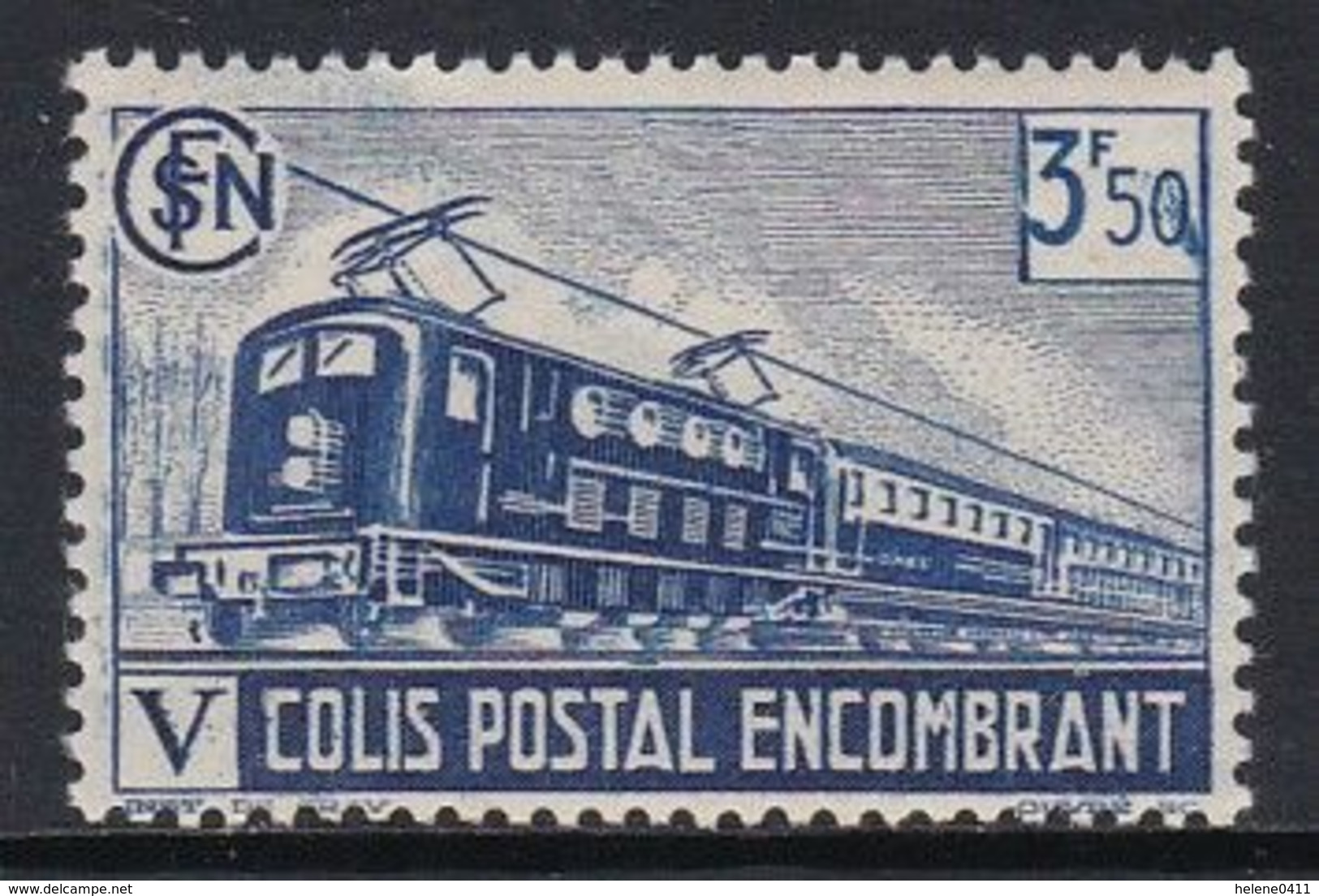 TIMBRE NEUF DE FRANCE - TIMBRE POUR COLIS POSTAUX : COLIS POSTAL ENCOMBRANTN° Y&T 186 - Neufs