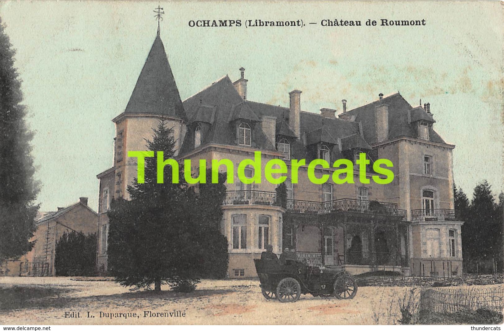 CPA OCHAMPS LIBRAMONT CHATEAU DE ROUMONT  CARTE COLORISEE  EDIT L DUPARQUE FLORENVILLE - Libramont-Chevigny