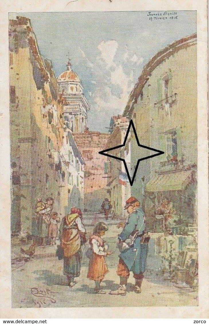 NICE.   "JOURNEE NICOISES" Du 27 Février 1916 - (Belle Illustration). - Gezondheid, Ziekenhuizen