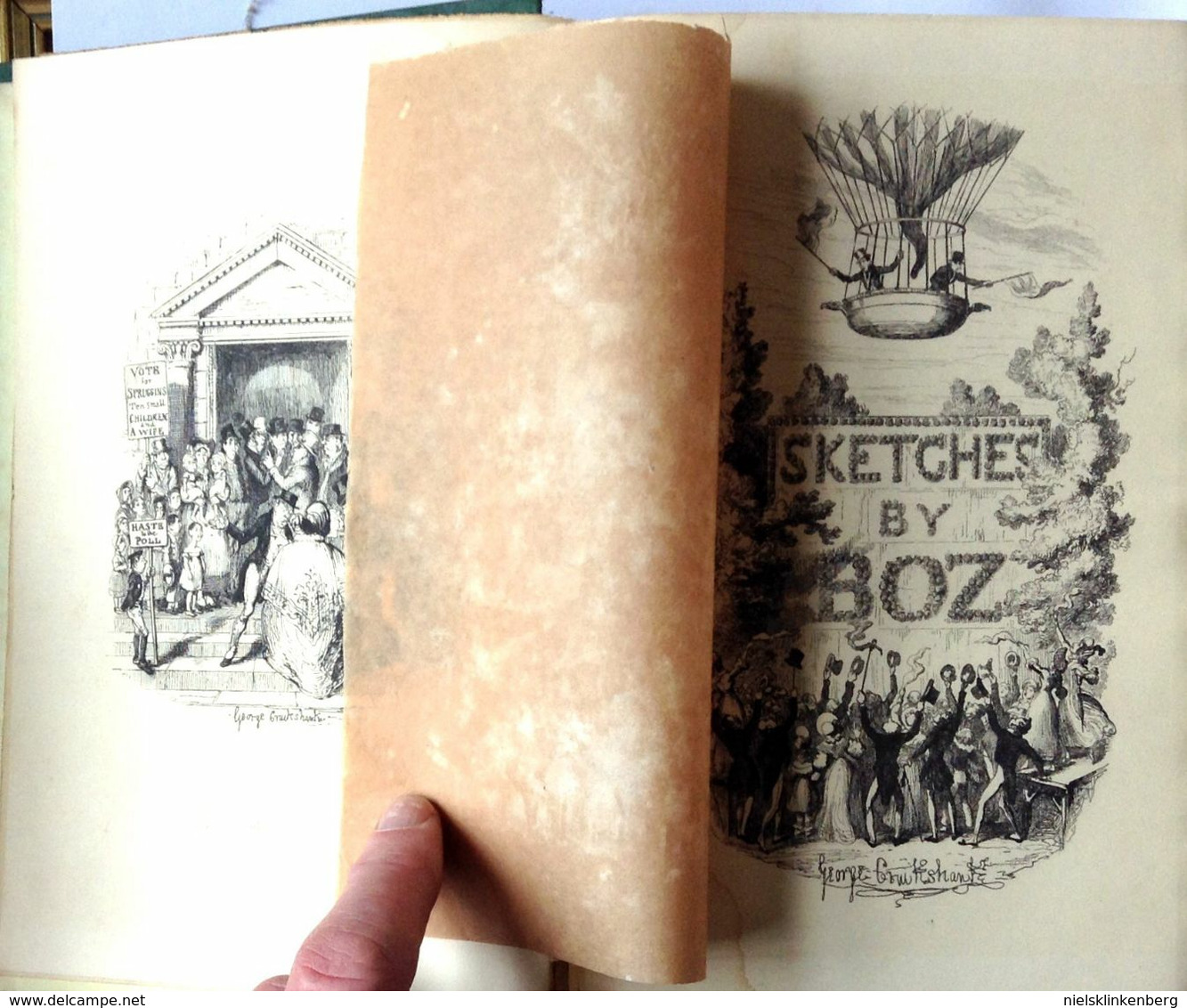 CHARLES DICKENS - SKETCHES BY BOZ- 1874 - Illustrated Library Edition - Colecciones Ficción