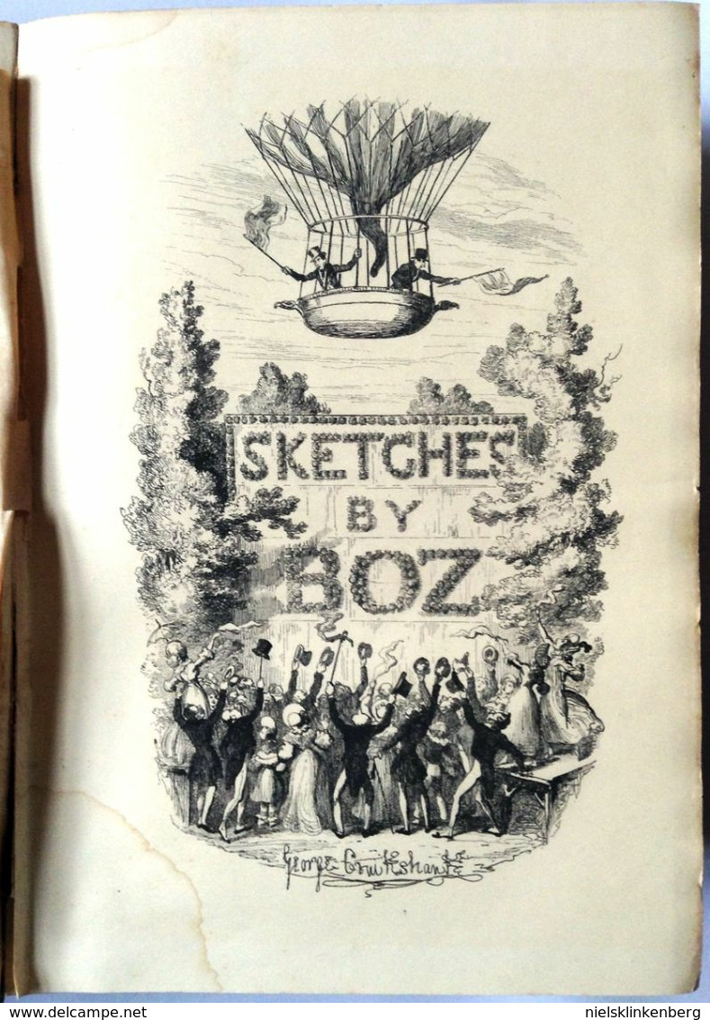 CHARLES DICKENS - SKETCHES BY BOZ- 1874 - Illustrated Library Edition - Literary Fiction