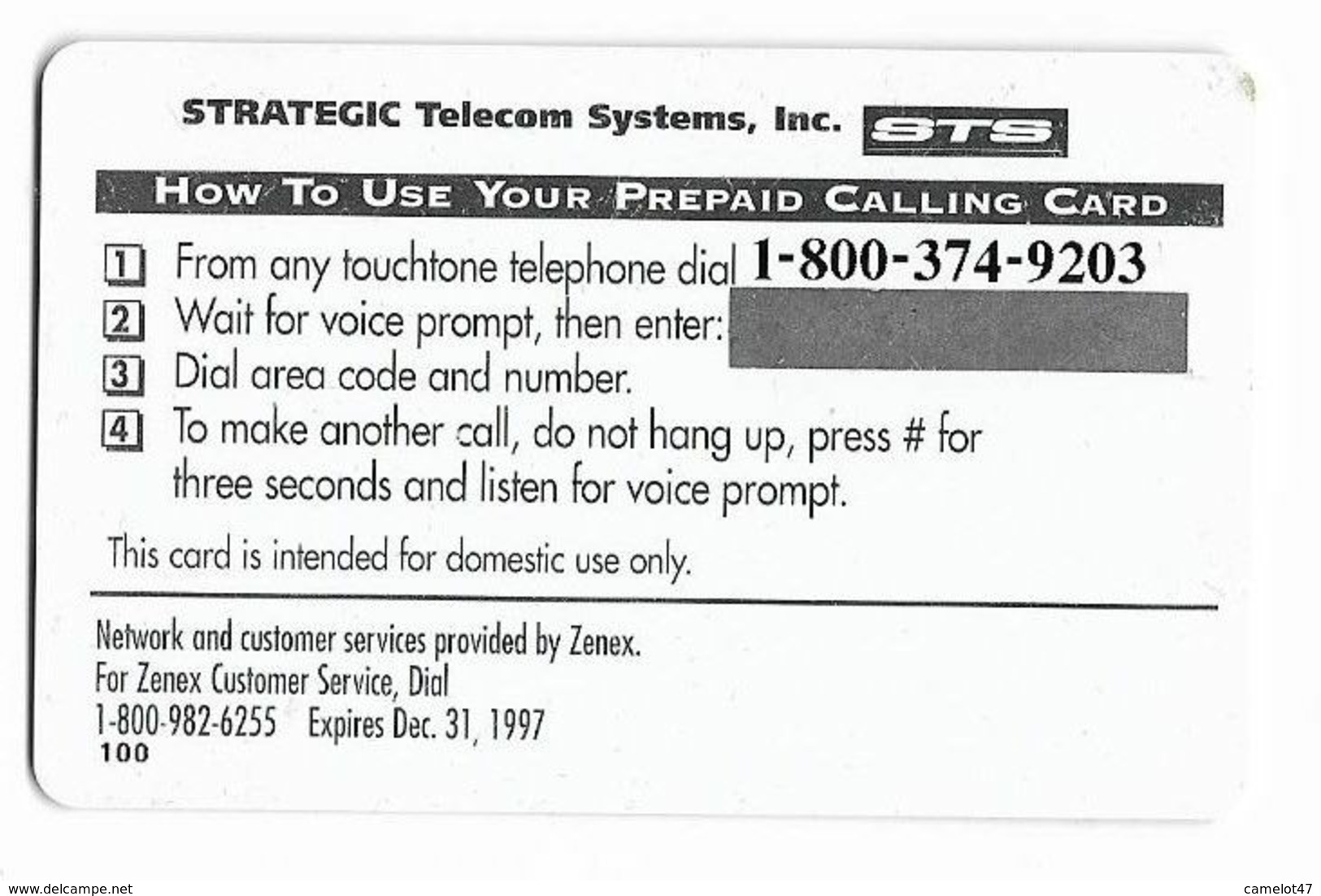 STS U.S.A.,Timber Toter (toy), Prepaid Phone Card, No Value # Sts-1 - Games