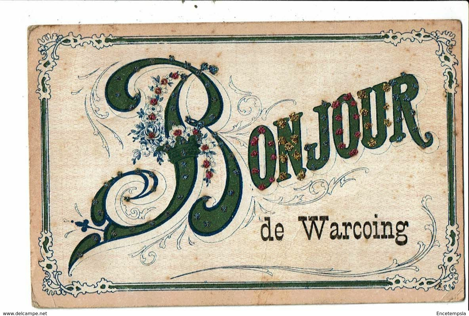 CPA-Carte Postale -Belgique-Bonjour De Warcoing-1910? VM21492dg - Pecq