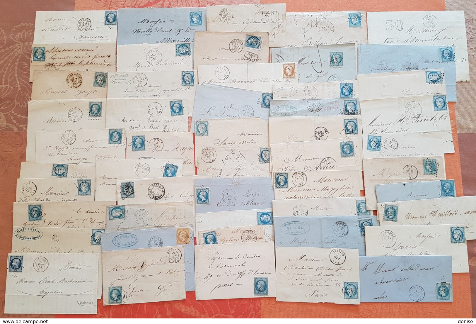 France - Lot De 50 Lettres Classiques  - DEPART 1 EURO - 1849-1876: Classic Period