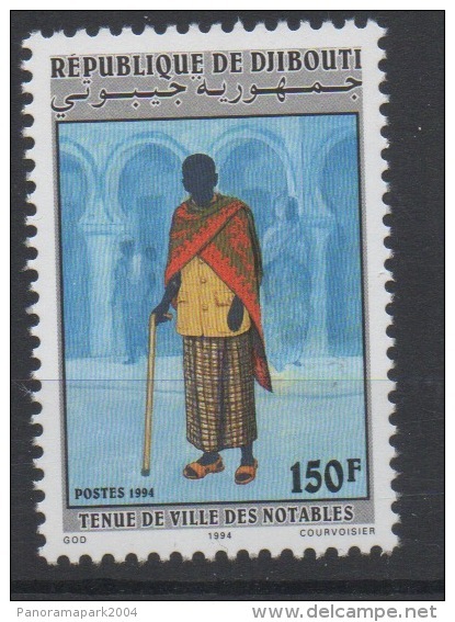 Djibouti Dschibuti 1994 Mi. 603 ** Neuf MNH Tenue De Ville Des Notables RARE - Dschibuti (1977-...)