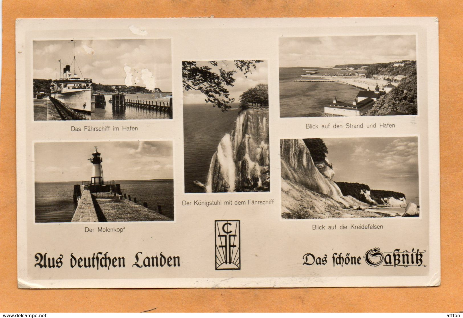 Sassnitz Germany 1937  Postcard - Sassnitz