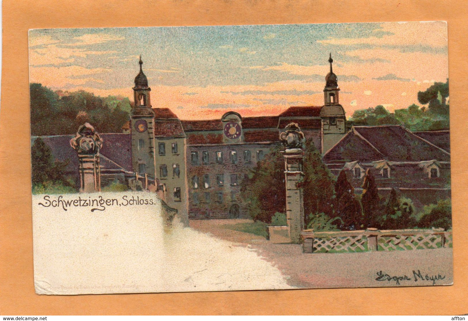 Schwetzingen Germany 1900  Postcard - Schwetzingen