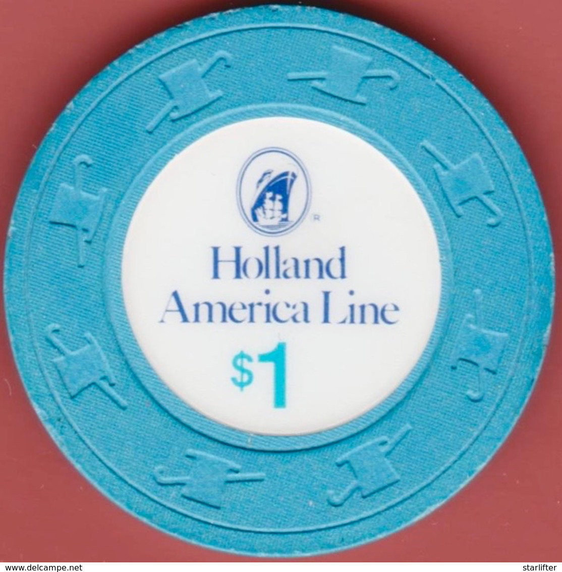 $1 Casino Chip. Holland America Cruise Line. I93. - Casino