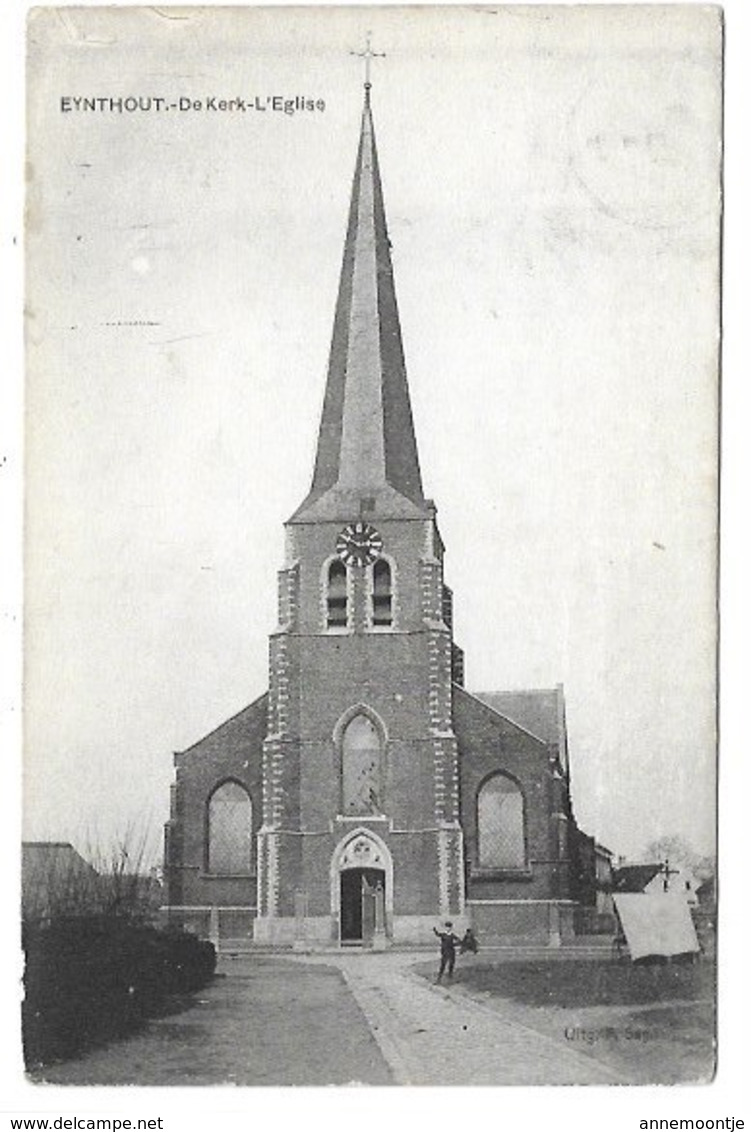 Eindhout - De Kerk - Met Sterstempel Eynthout. - Laakdal