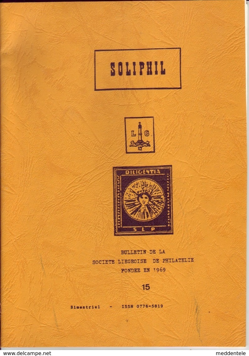 Belgique-Liège Bulletin N°15 De La SOLIPHIL (Société Liégeoise De Philatélie) Art. Sur Entier Postal Enveloppe N°5 TTB - Philatélie Et Histoire Postale