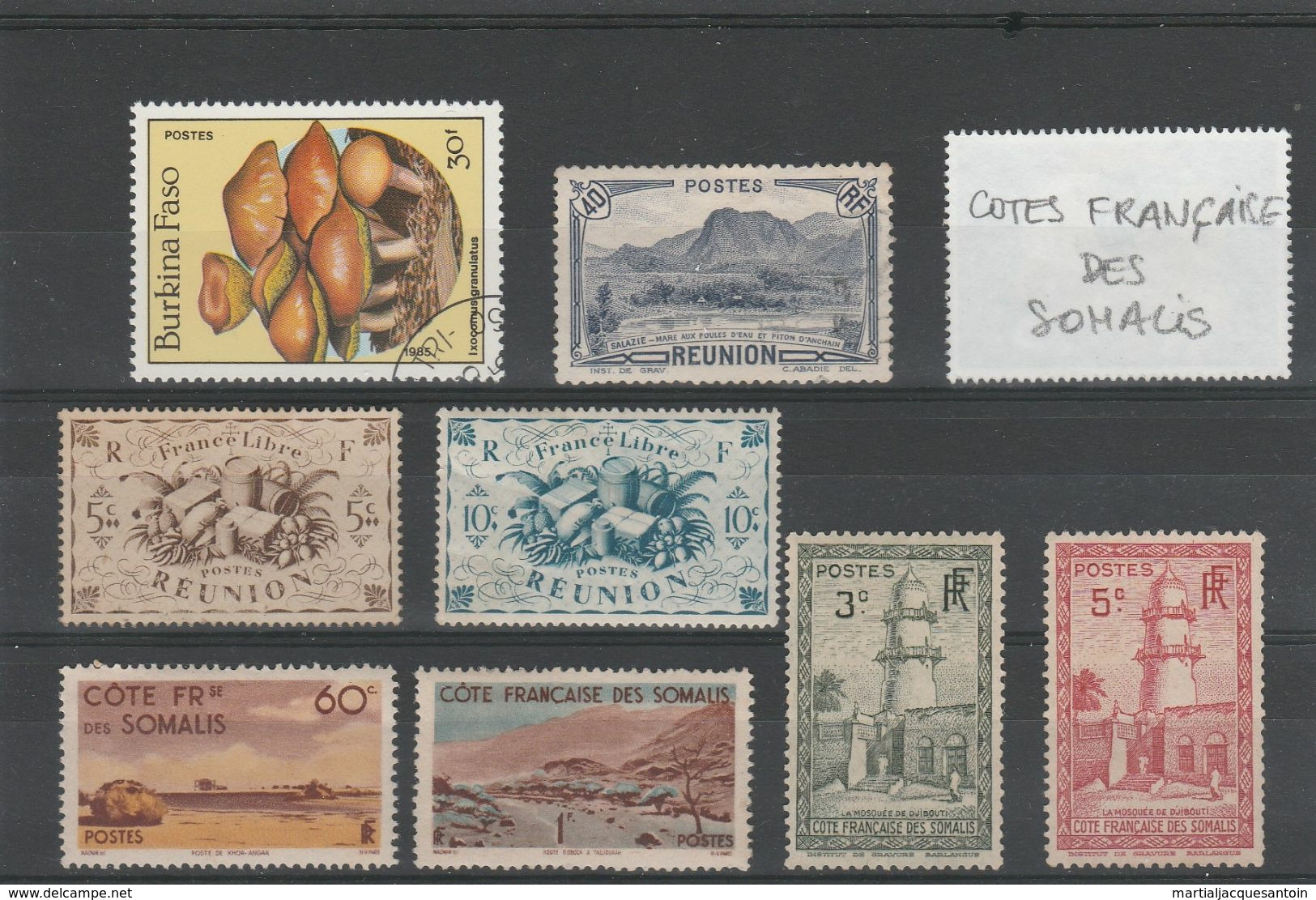 COTE FRANCAISE DES SOMALIES 4 TIMBRES - Used Stamps