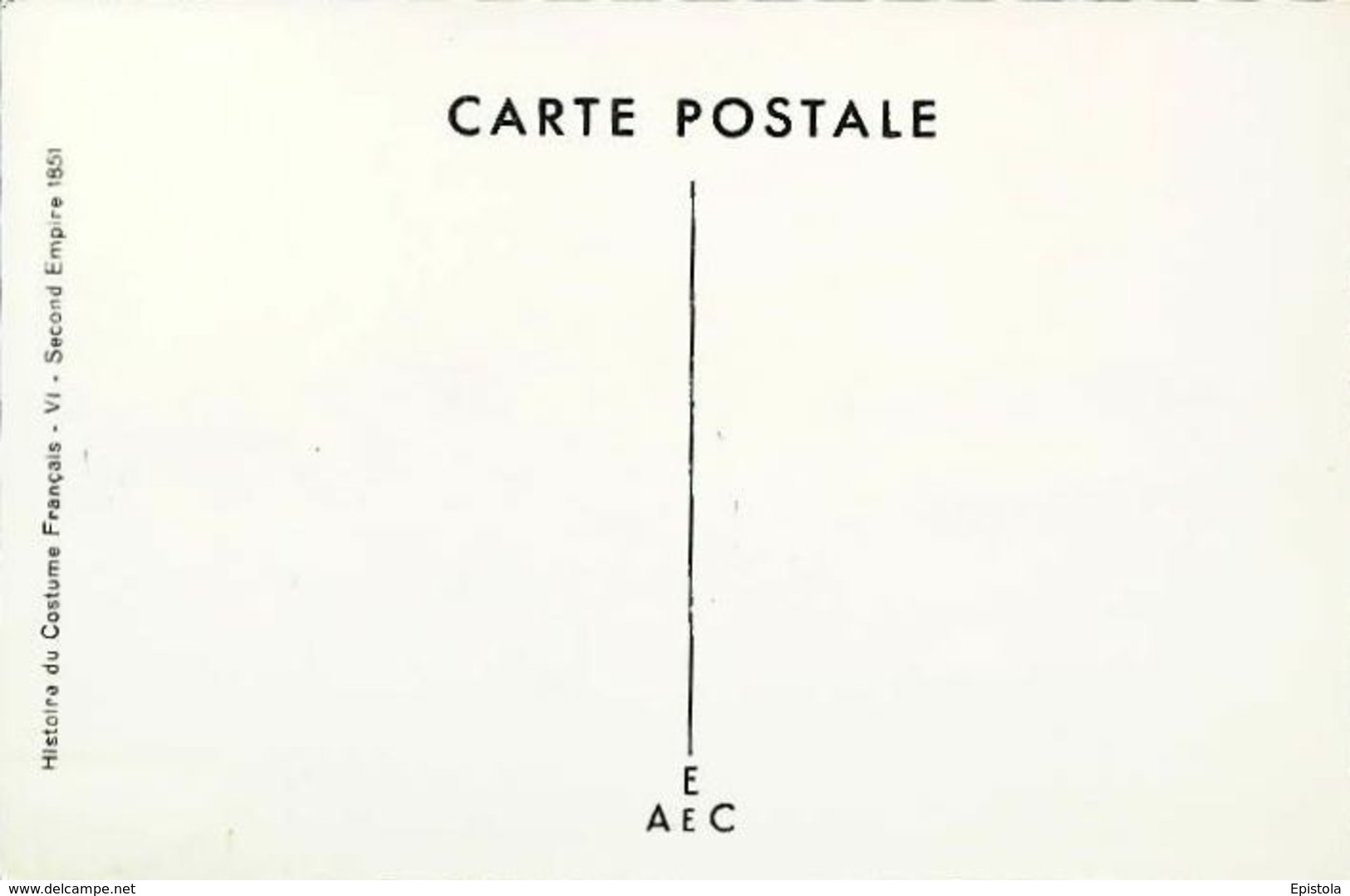 CPA Illustration Rouillier   Homme Histoire Costume Français   Second Empire 1851 Cape - Rouillier