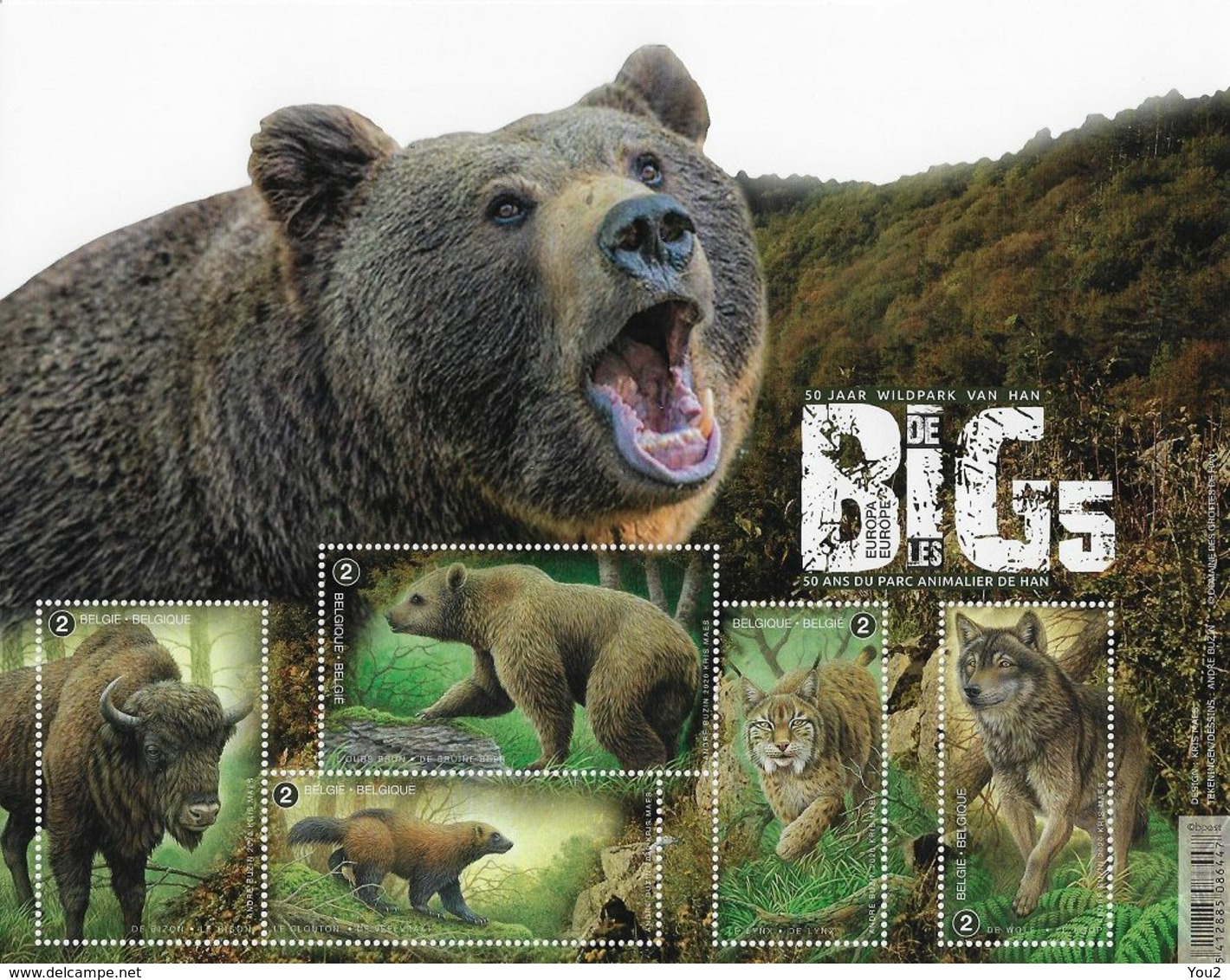 NEW 2020 50 Jaar Wildpark Van Han - Unused Stamps