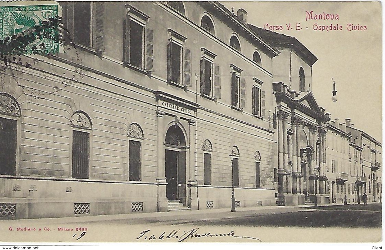 ITALIE - RARE - Mantova - Corso V. E. - Ospedale Civico - - Mantova