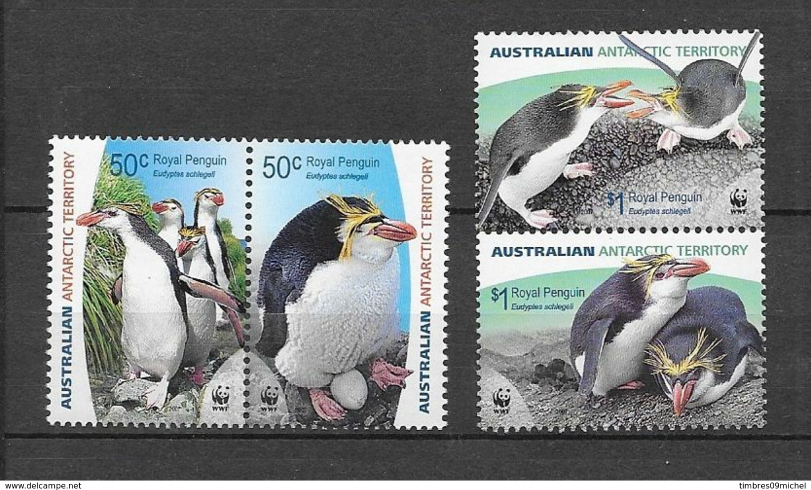 Australie (territoire Antarctique)  N° 169 à 172**  "Protection De La Nature,faune-oiseaux" - Nuevos