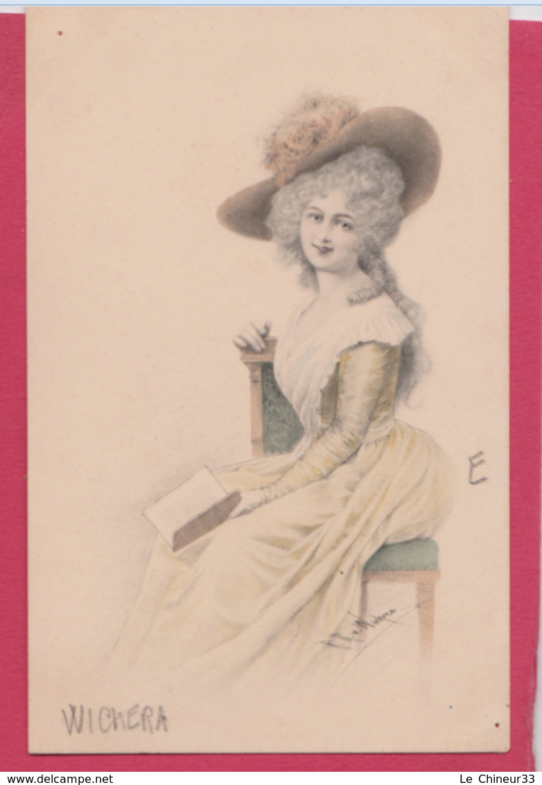 ILLUSTRATEUR ---WICHERA---Portrait De Femme Avec Chapeau - Wichera