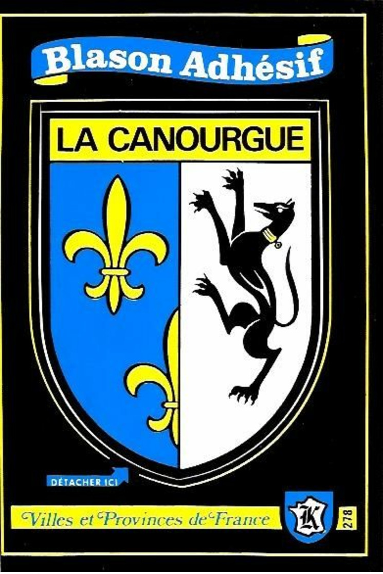 LA CANOURGUE Wappen Postkarte (Aufkleber) Fa. Kroma "Blason Adhésif" - Autocollant - Andere & Zonder Classificatie