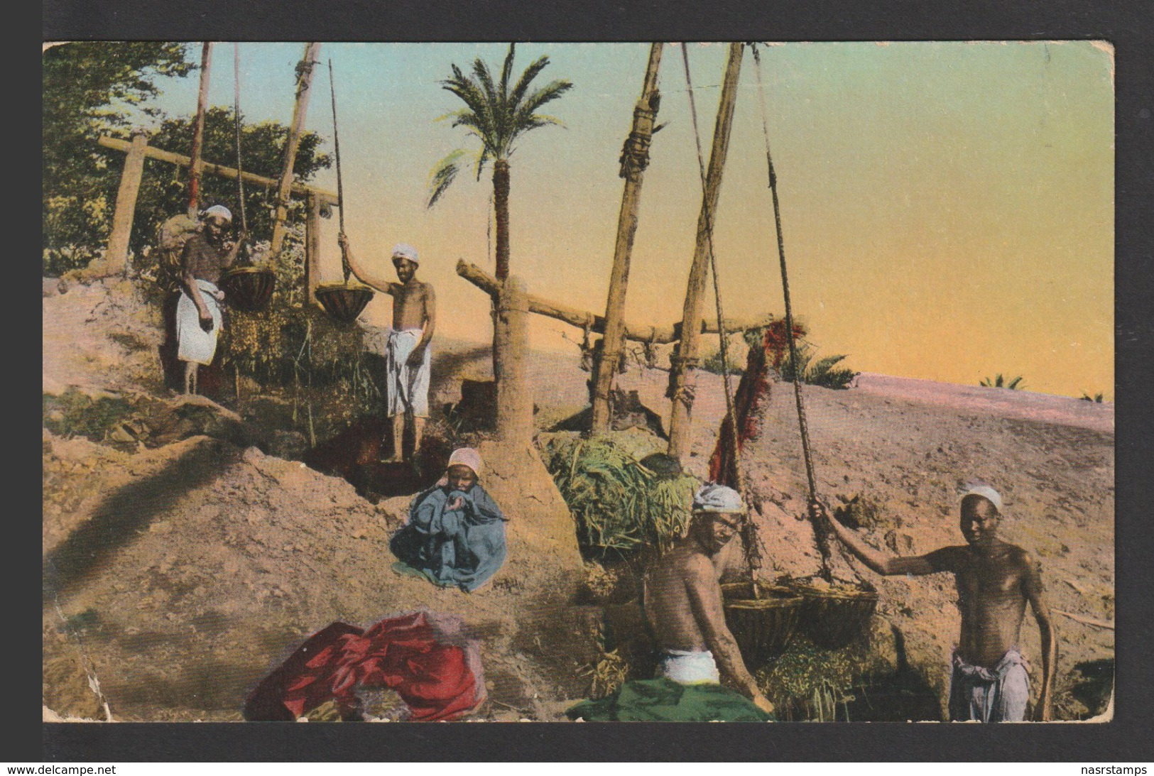 Egypt - RARE - Vintage Post Card - Shadufs - Covers & Documents