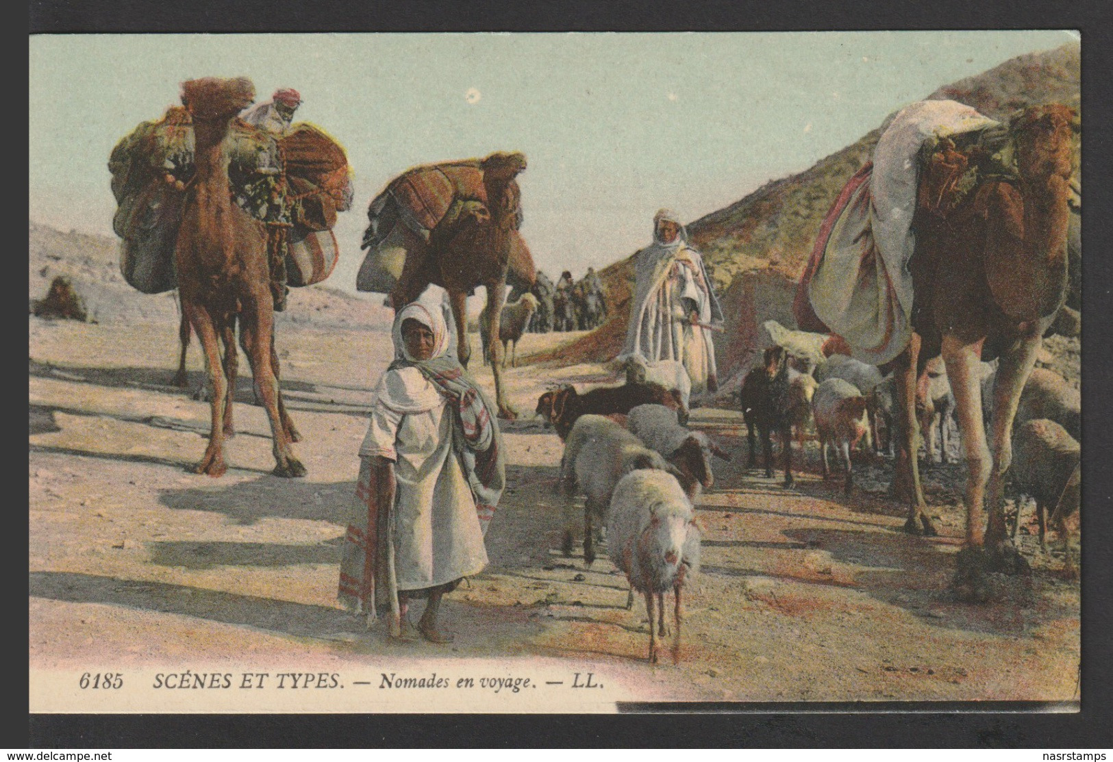 Egypt - RARE - Vintage Post Card - Nomads In Travel - Covers & Documents