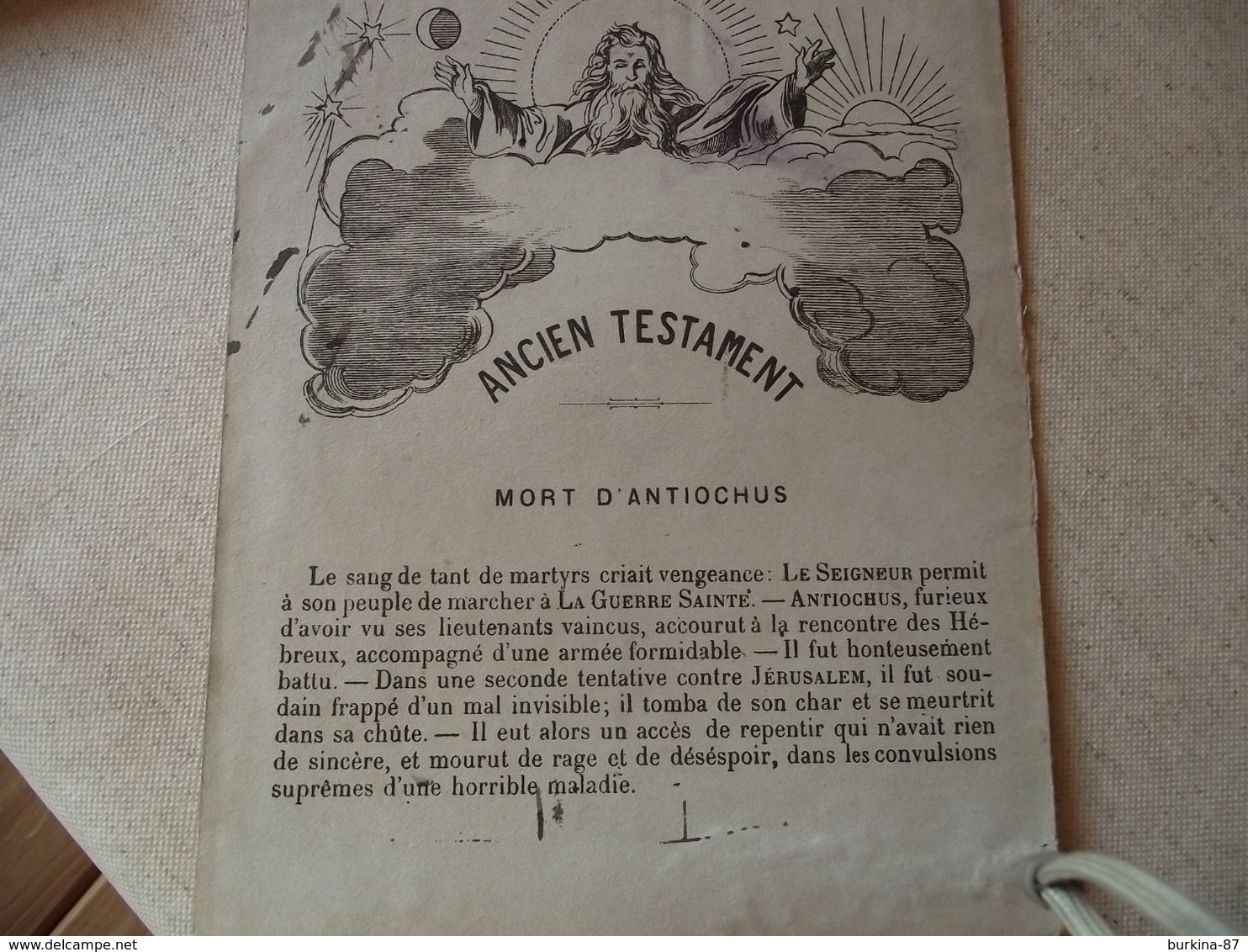 Protege Cahier, Ancien Testament, Mort D'Antiochus, Fin XIX - Book Covers