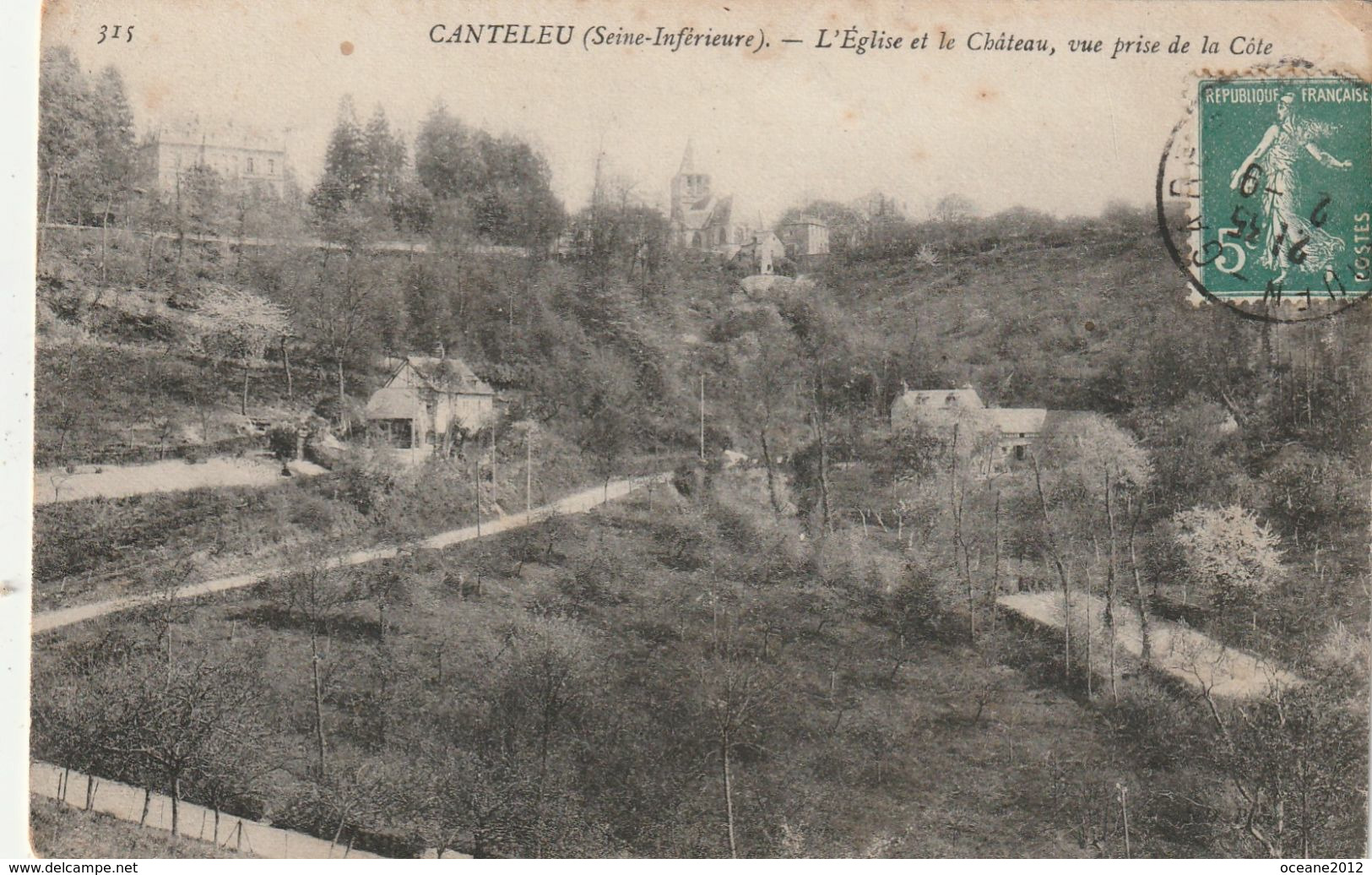 76 Canteleu. L'eglise Et Le Chateau - Canteleu