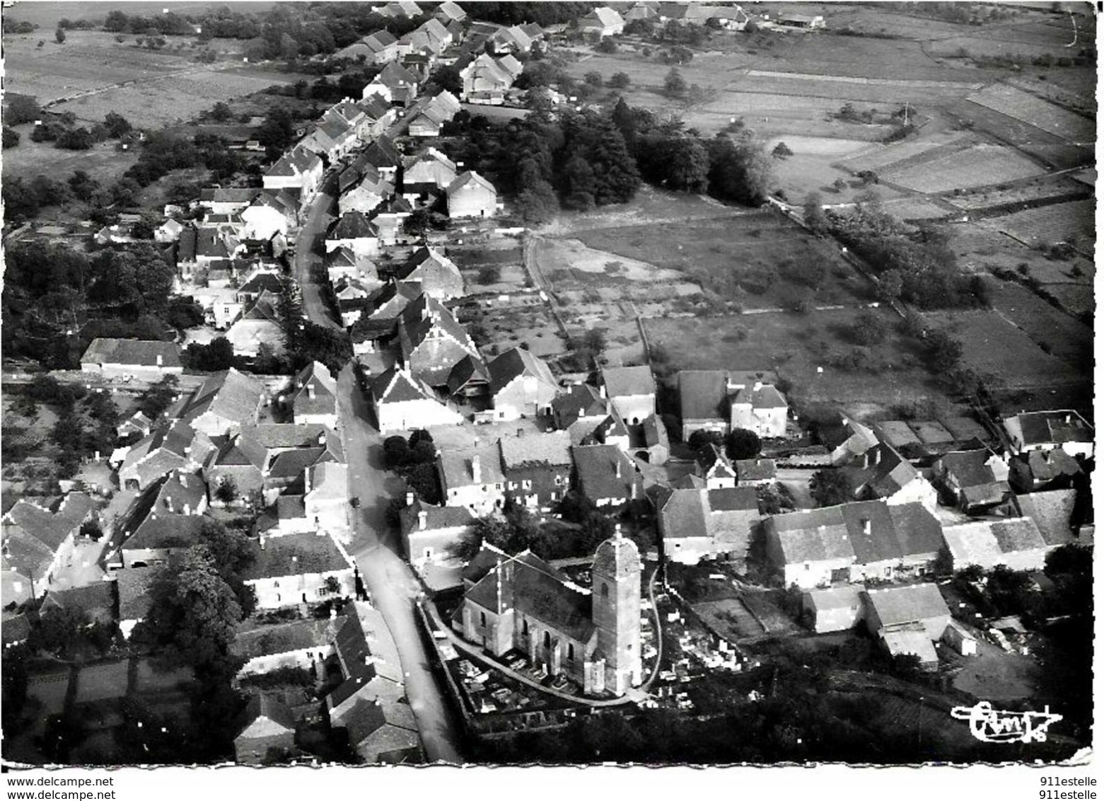 39  GENDREY    -  VUE PANORAMIQUE  AERIENNE - Gendrey