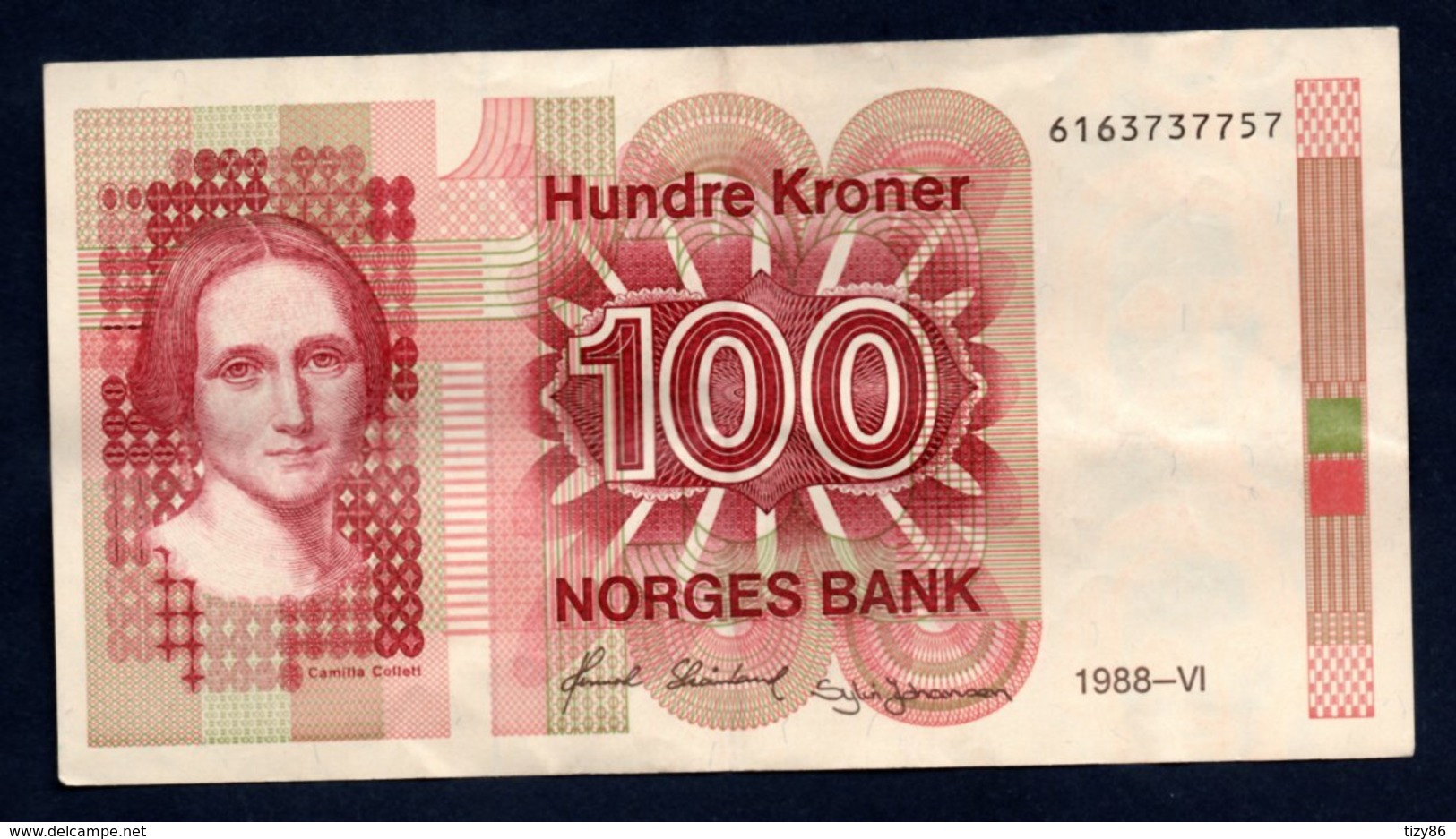 Banconota Norvegia - 100 Hundre Kroner 1988-VI - Norvegia