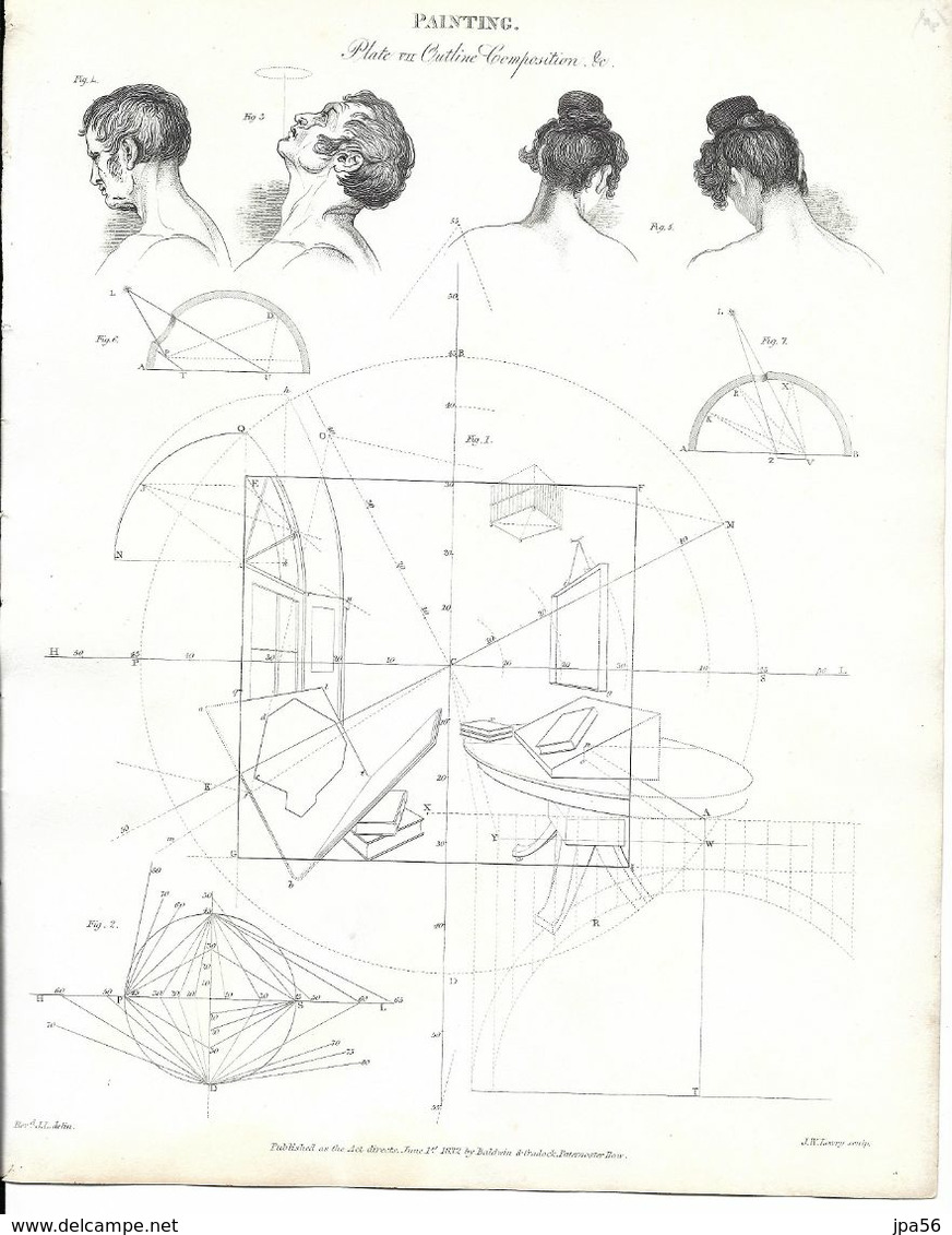 14 Impressions Diverses Publiées " By Baldwin & Cradock.  J.W. Lowry Sculp." - Other Plans