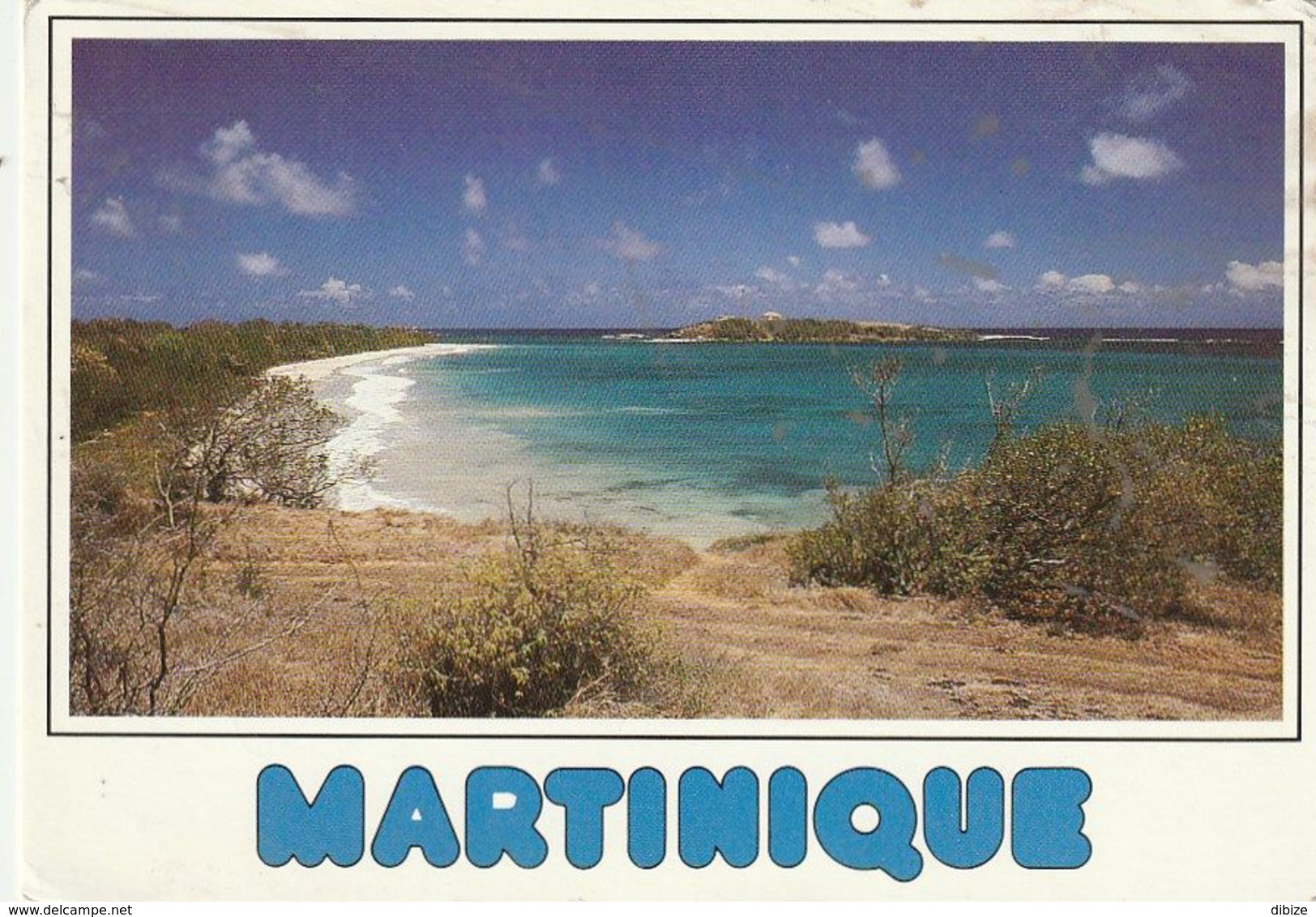 Carte Postale. Martinique. Plage Macabou. Écrite. Etat Moyen - Le Marin