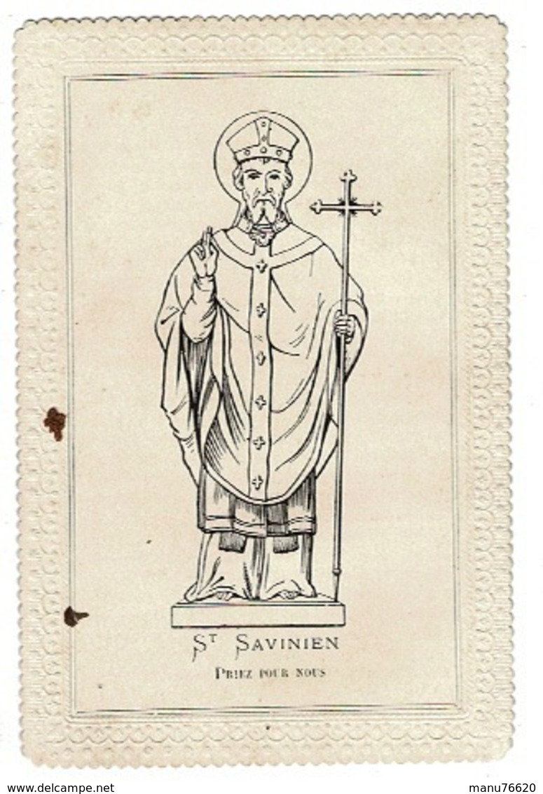 Image , Pieuse, Religieuse Et Canivet. ST SAVINIEN Priez Pour Nous (11,5 X 7,6 ) - Religion & Esotericism