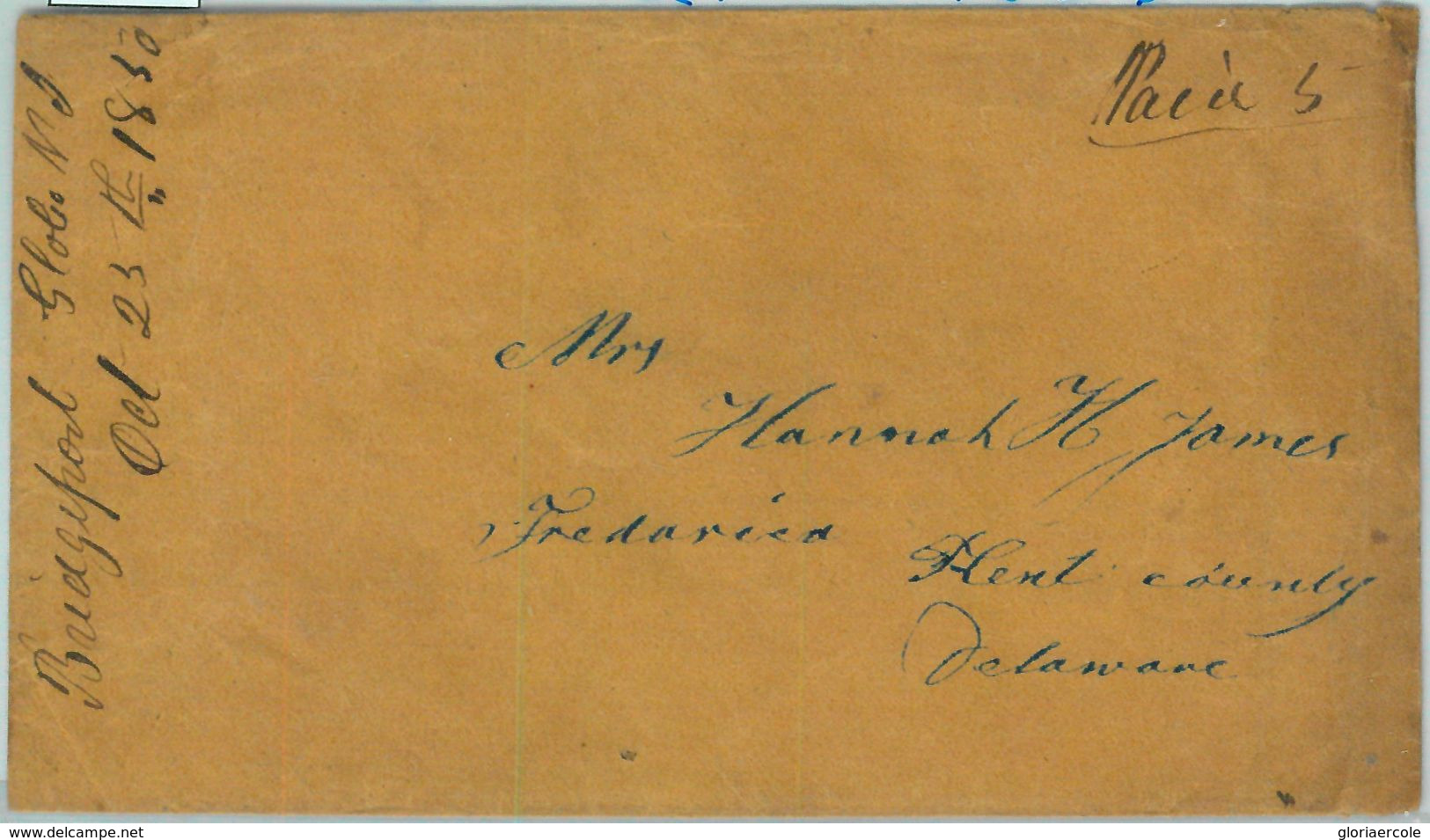 91275 -  UNITED STATES USA -  PREPHILATELIC Cover From BRIDGEPORT 1938 - PAID - …-1845 Prephilately