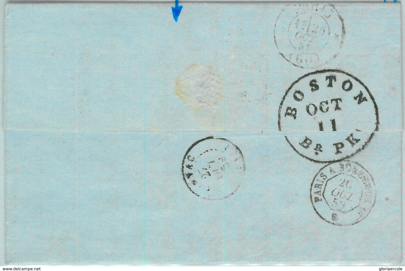 91277 - UNITED STATES USA - PREPHILATELIC Cover BOSTON 1895 Transatlantic Mail - …-1845 Vorphilatelie