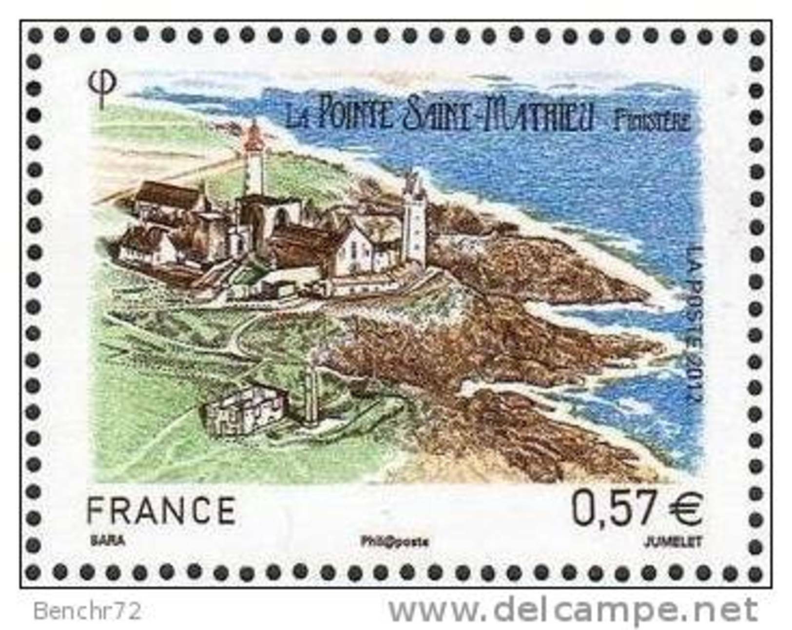 TP - LA POINTE SAINT MATHIEU - SANS BANDES DE PHOSPHORES AU LIEU DE 2 - NEUF - Unused Stamps