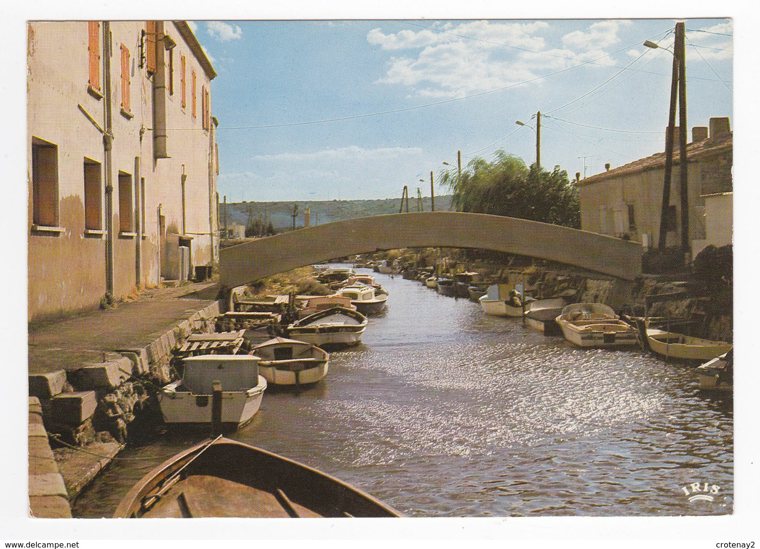 11 PORT LA NOUVELLE Le Petit Canal En 1977 Pont Bateaux VOIR DOS - Port La Nouvelle