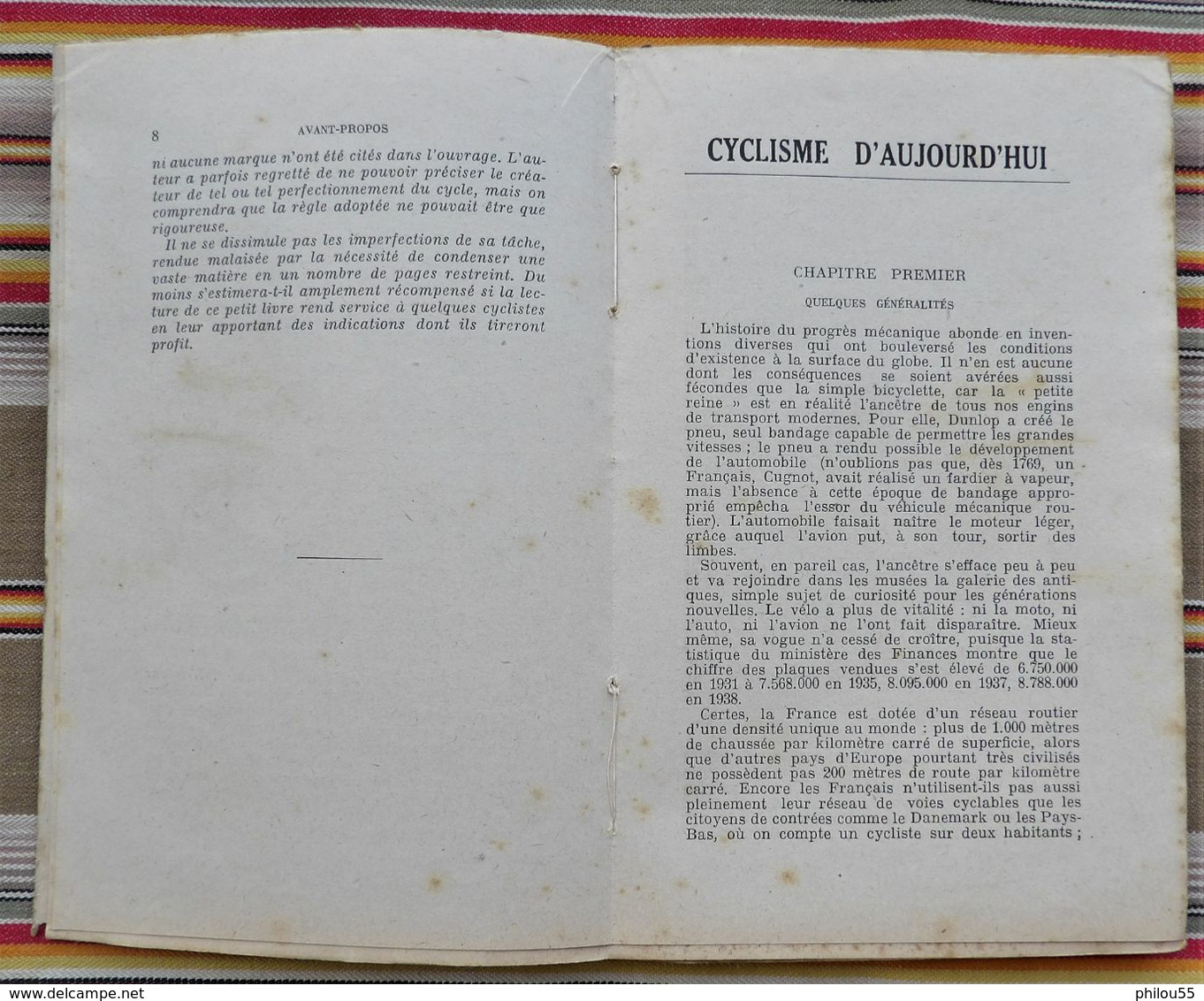 CYCLISME D'AUJOURDHUI par R.J. de MAROLLES 1941 Velo moderne et son utilisation rationnelle TALLANDIER