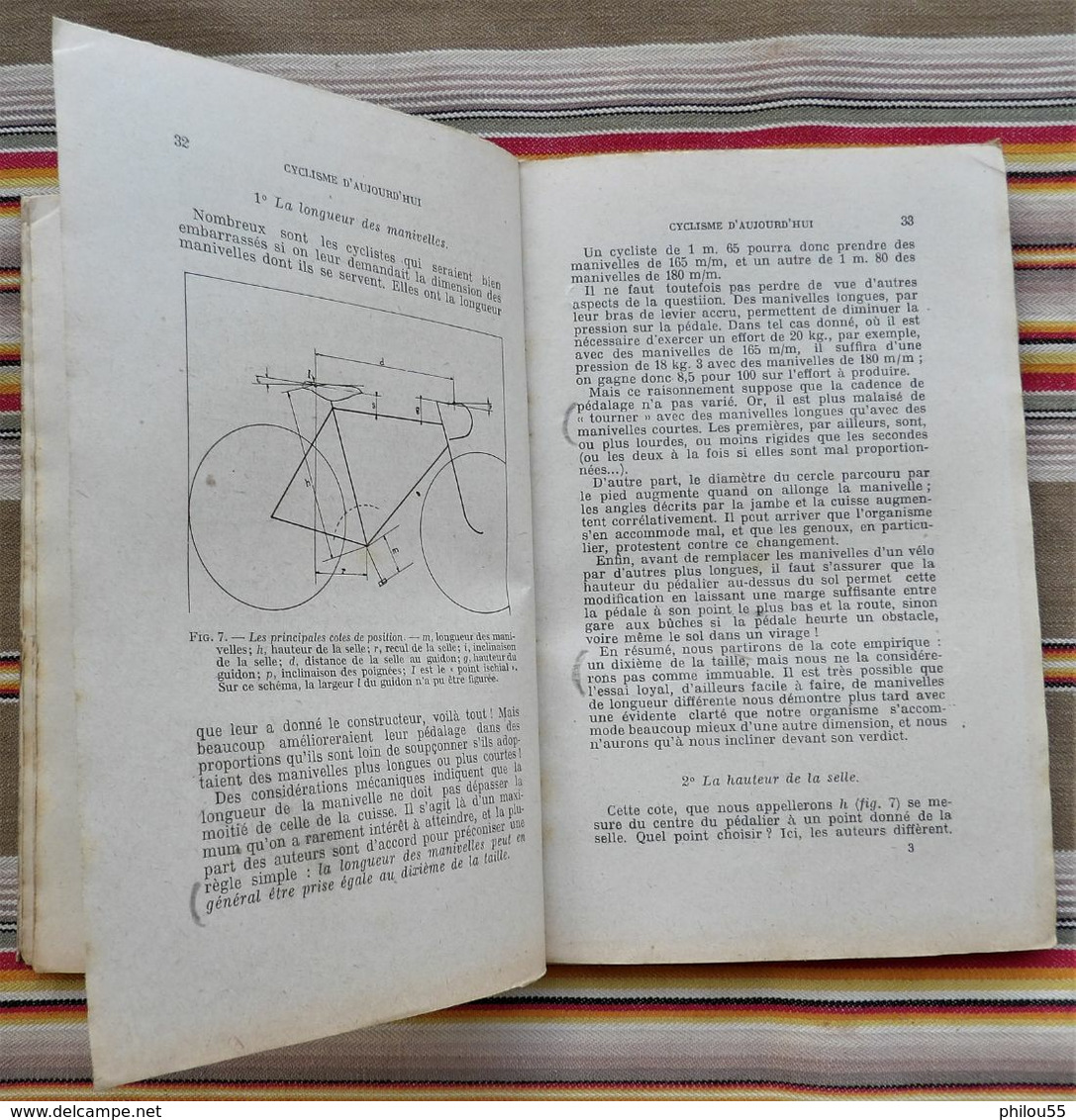 CYCLISME D'AUJOURDHUI par R.J. de MAROLLES 1941 Velo moderne et son utilisation rationnelle TALLANDIER