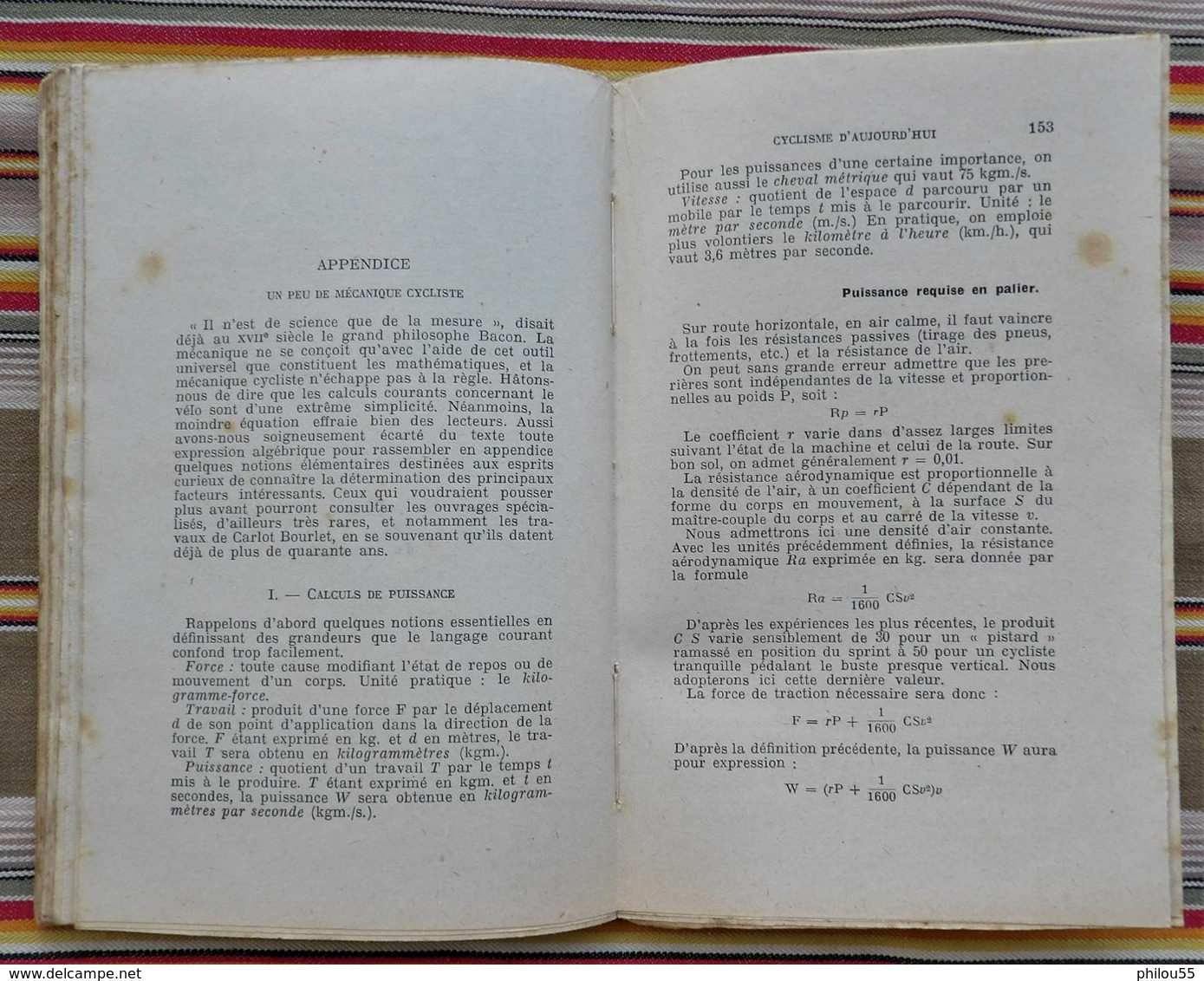 CYCLISME D'AUJOURDHUI par R.J. de MAROLLES 1941 Velo moderne et son utilisation rationnelle TALLANDIER