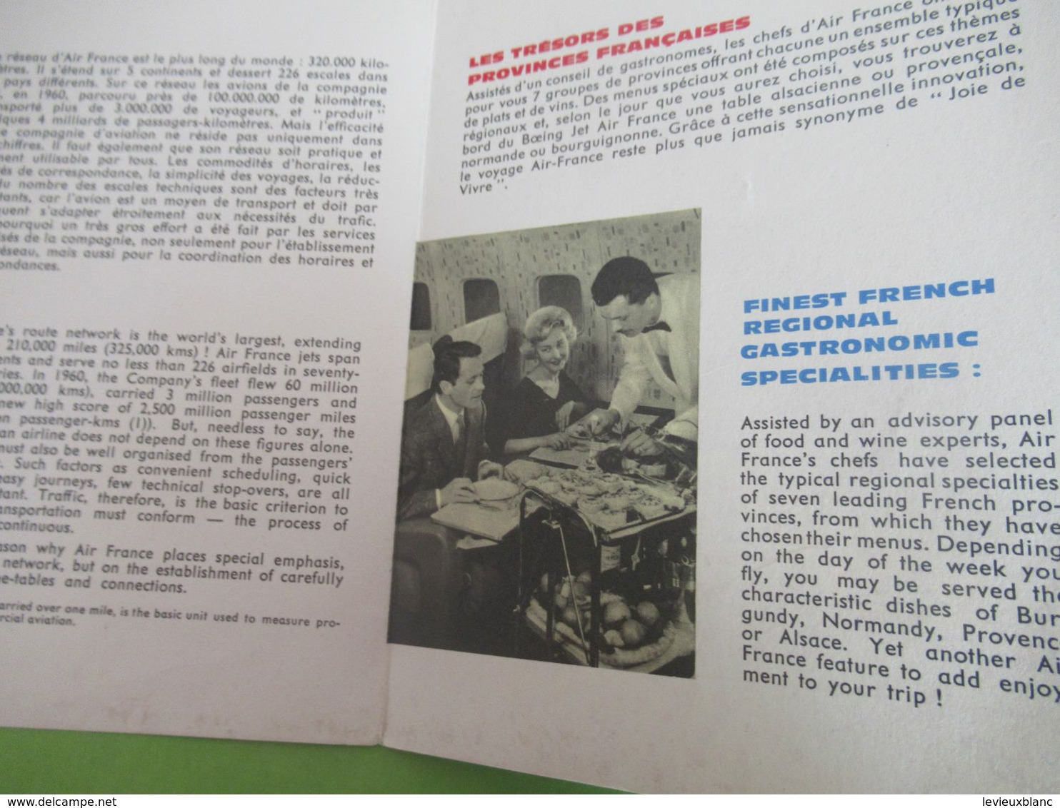 Aviation /Prospectus Commercial/ AIR FRANCE/ Europe Caravelle/ Le Réseau Européen D'Air France/ 1961   AV27 - Advertenties