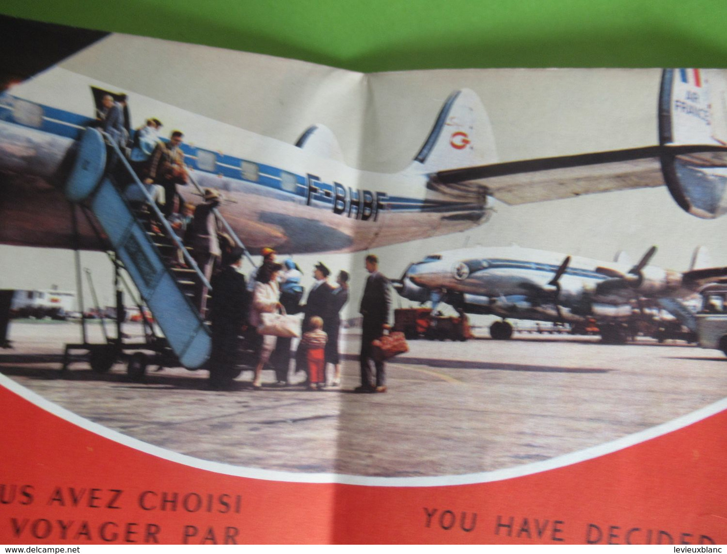 Aviation /Prospectus Commercial/ AIR FRANCE/ Le Plus Grand Réseau Du Monde/Daly-VERNON 1956   AV28 - Werbung