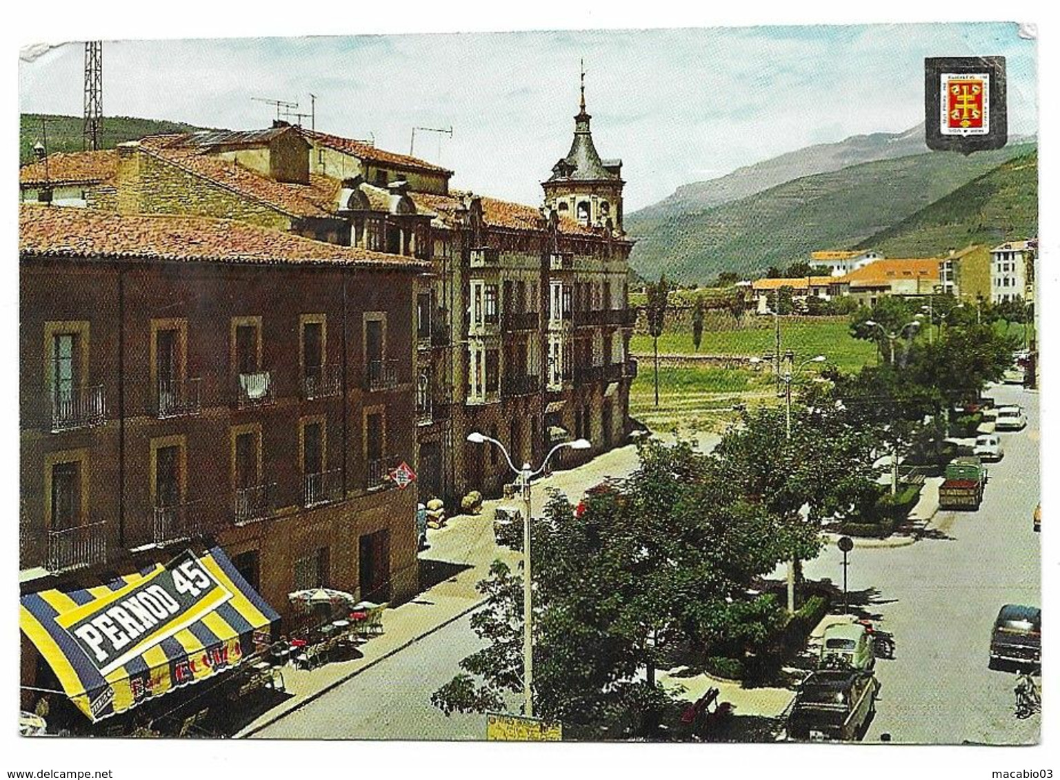 Espagne: Aragon- Huesca Avenue Primo De Rivera, Au Fond Collarada ( Pub PERNOD 45 )  Réf 8144 - Huesca