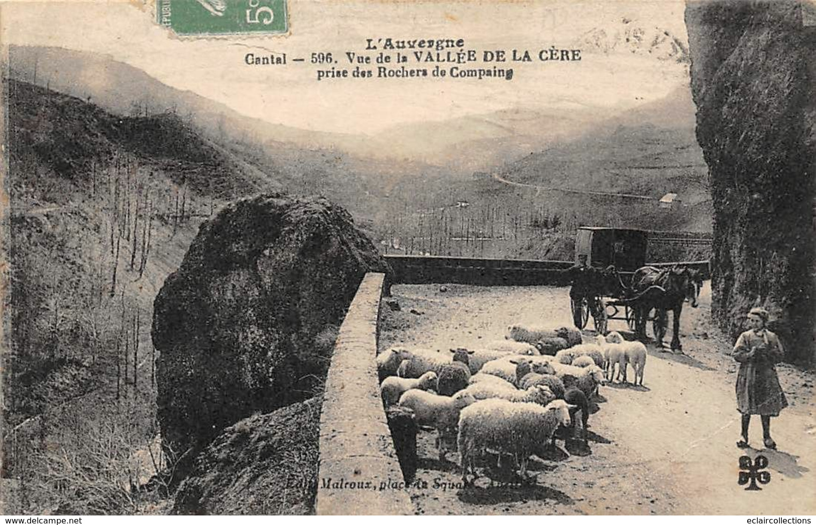 Vallée De La Cère      15       Prise Des Rochers De Compaing         (voir Scan) - Other & Unclassified